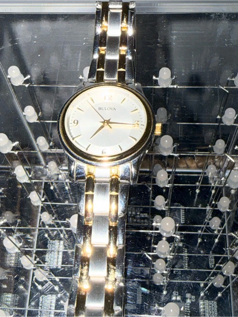 Bulova C9391177 Two-Tone Stainless Steel Ladies Watch – Needs New Battery